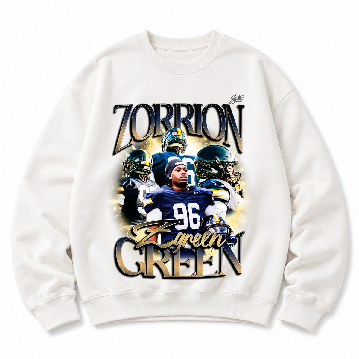Zorrion Green Heavyweight Crewneck Sweatshirt