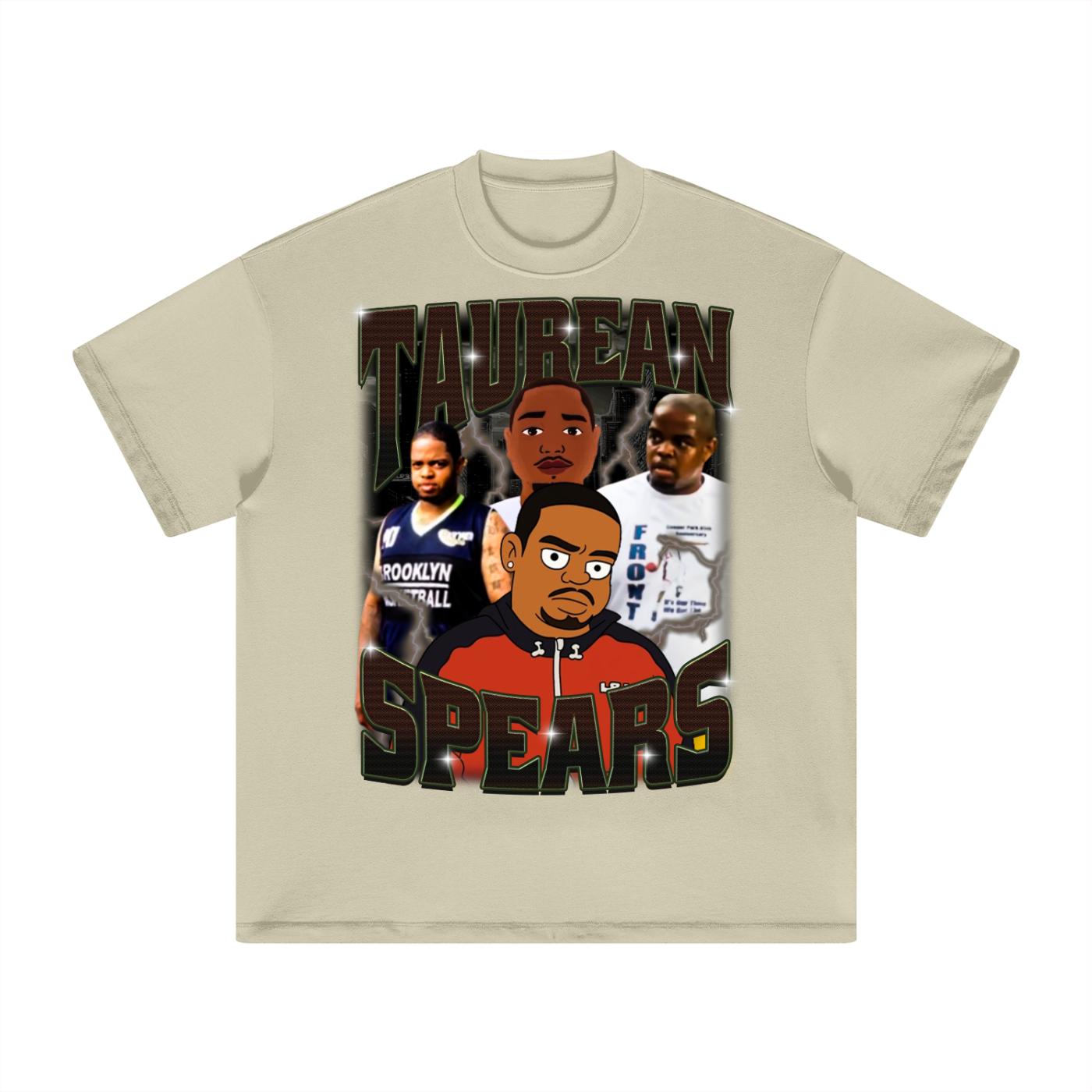 Taurean Spears Heavyweight Earth Tone T-Shirt