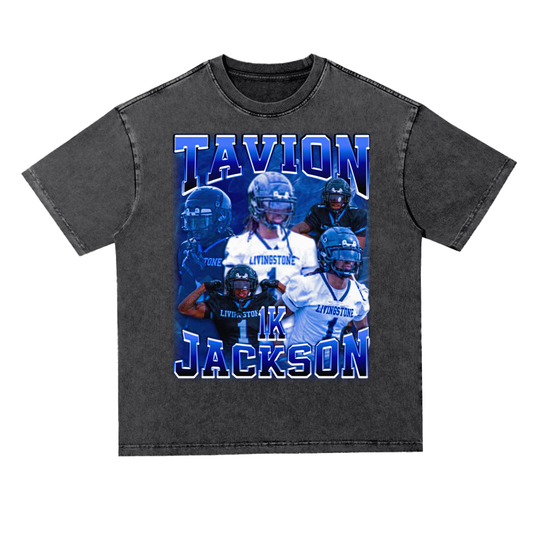 Tavion Jackson Oversized Acid wash T-shirt