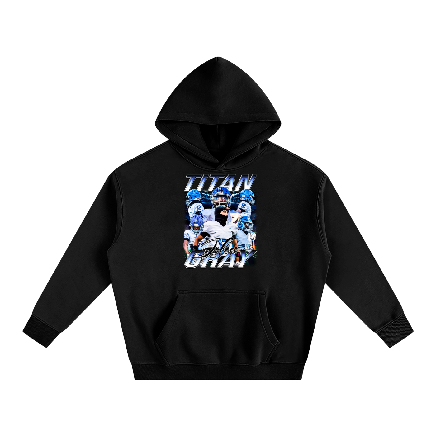 Titan Gray Oversize Fleeced Hoodie