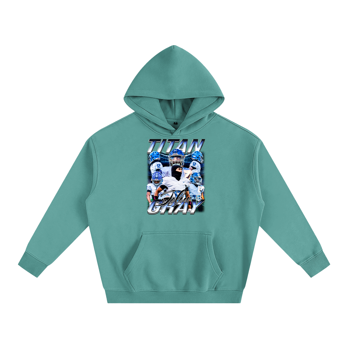 Titan Gray Oversize Fleeced Hoodie