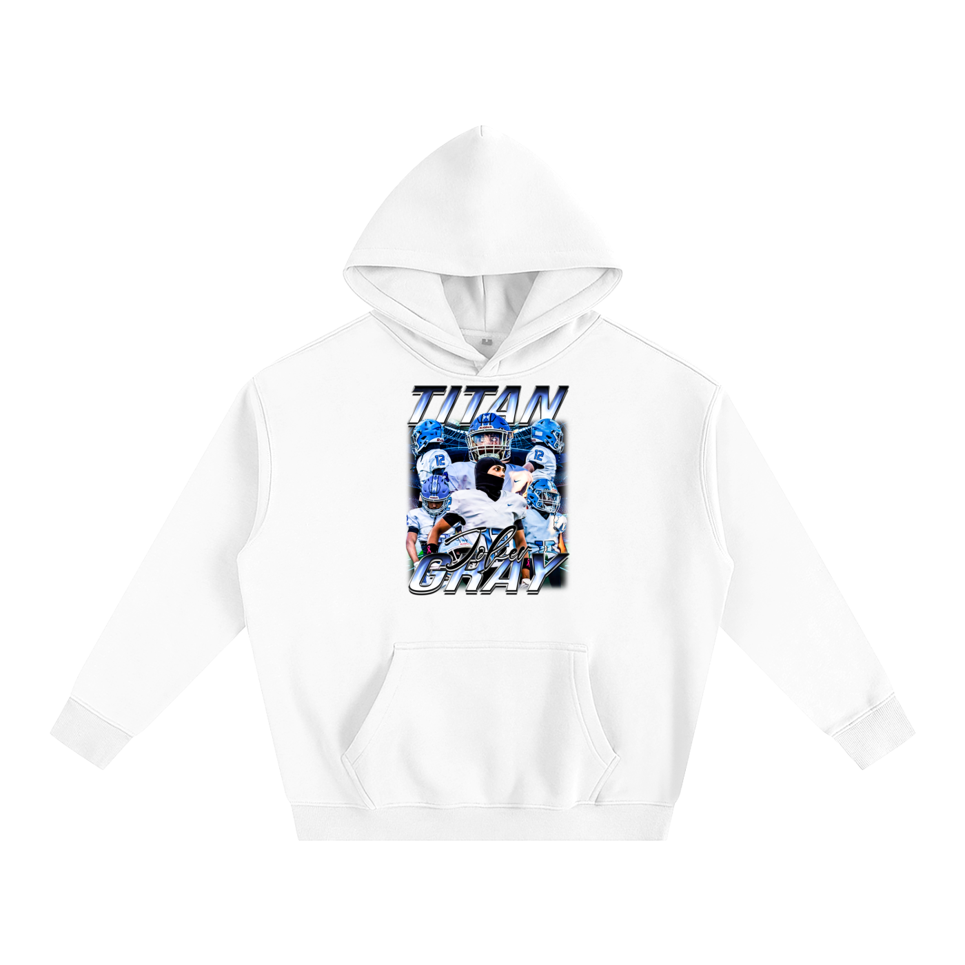 Titan Gray Oversize Fleeced Hoodie