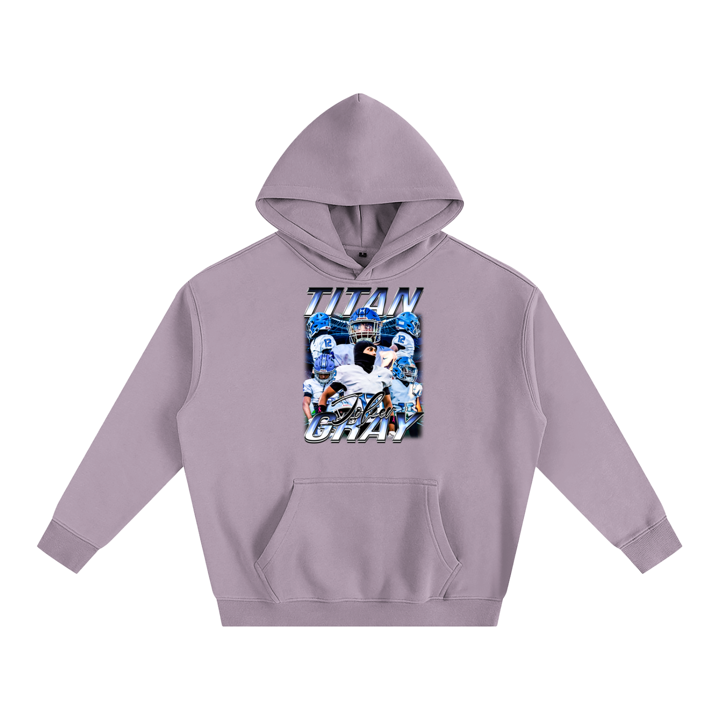 Titan Gray Oversize Fleeced Hoodie