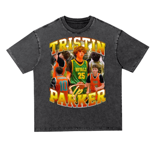 Tristin Parker Oversized Acid wash T-shirt