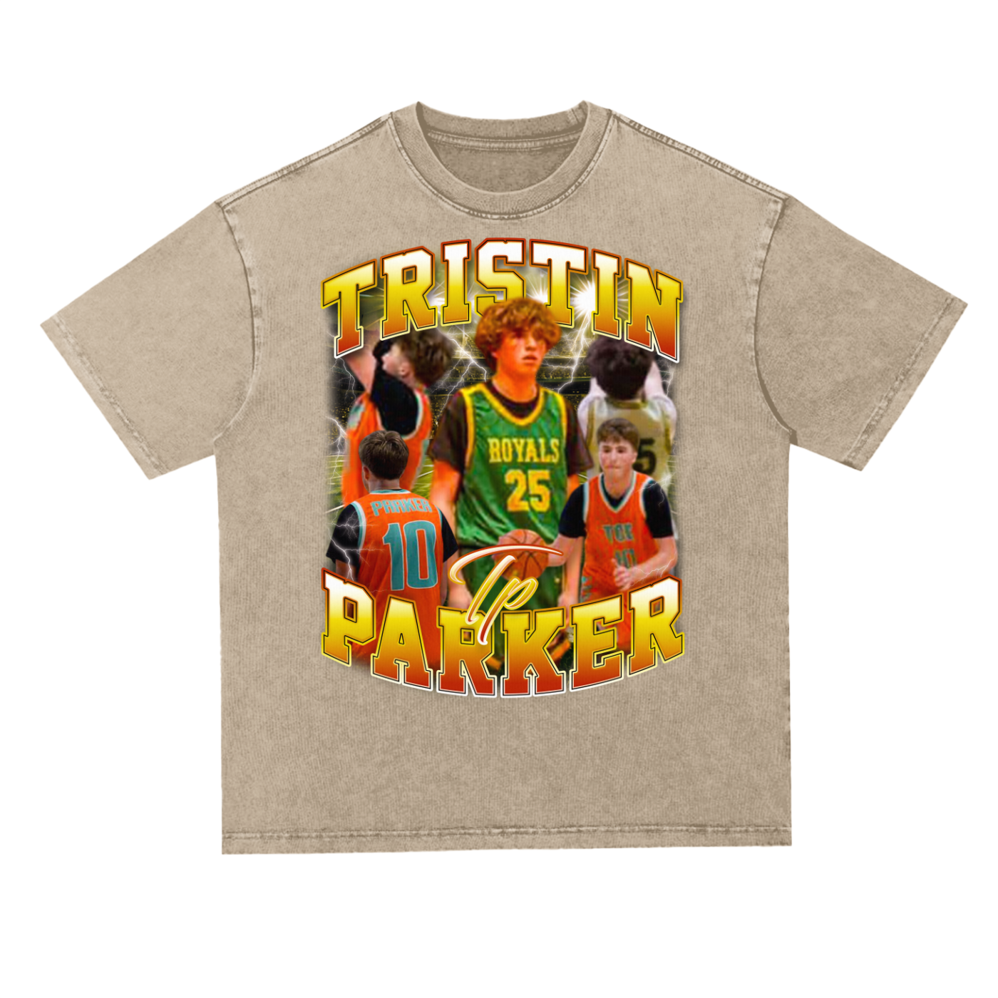Tristin Parker Oversized Acid wash T-shirt