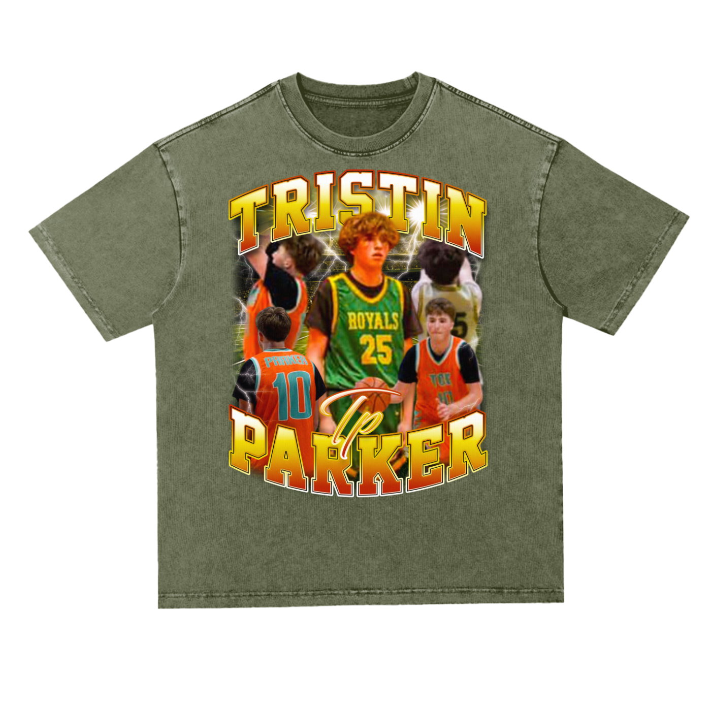 Tristin Parker Oversized Acid wash T-shirt