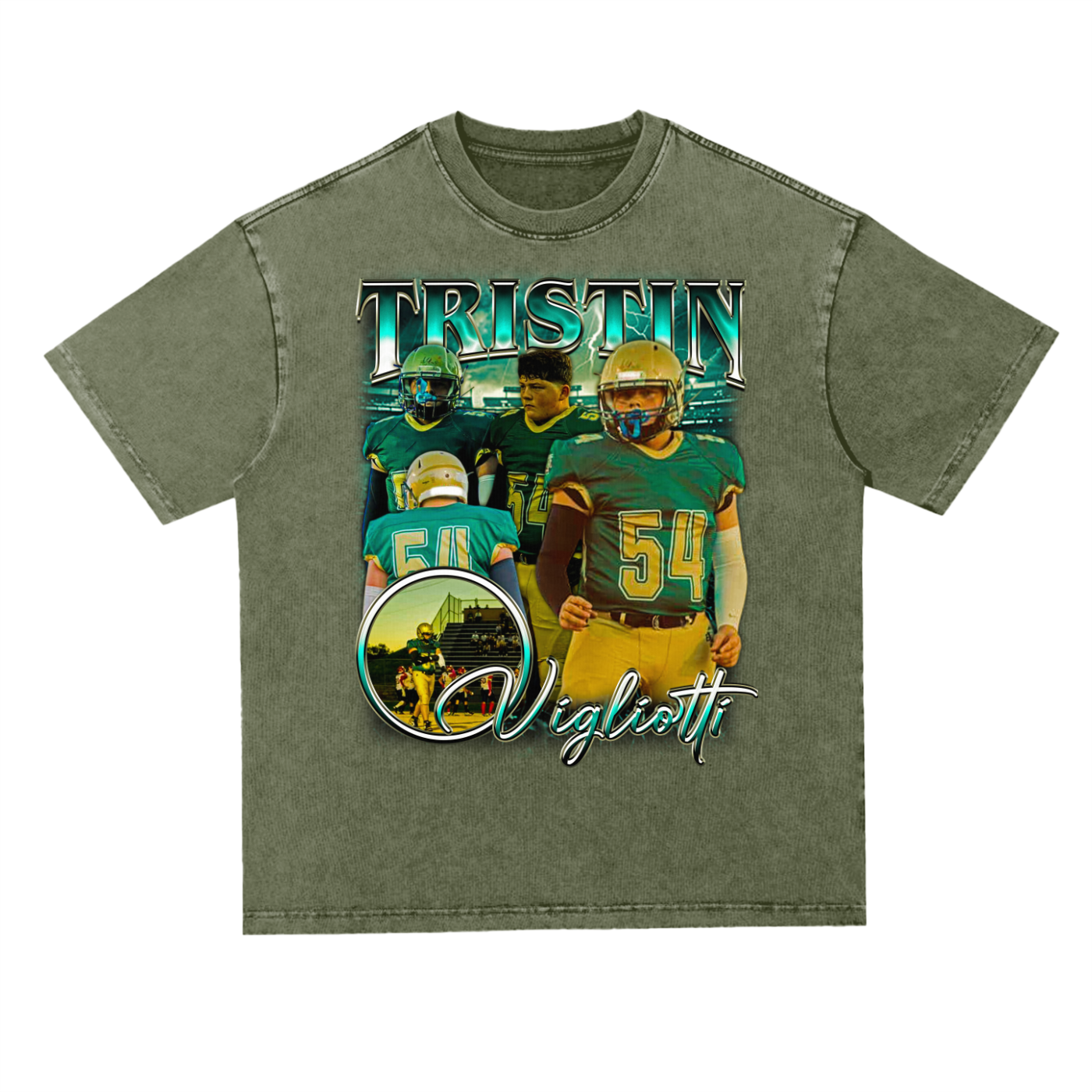 Tristin Vigliotti Oversized Acid wash T-shirt