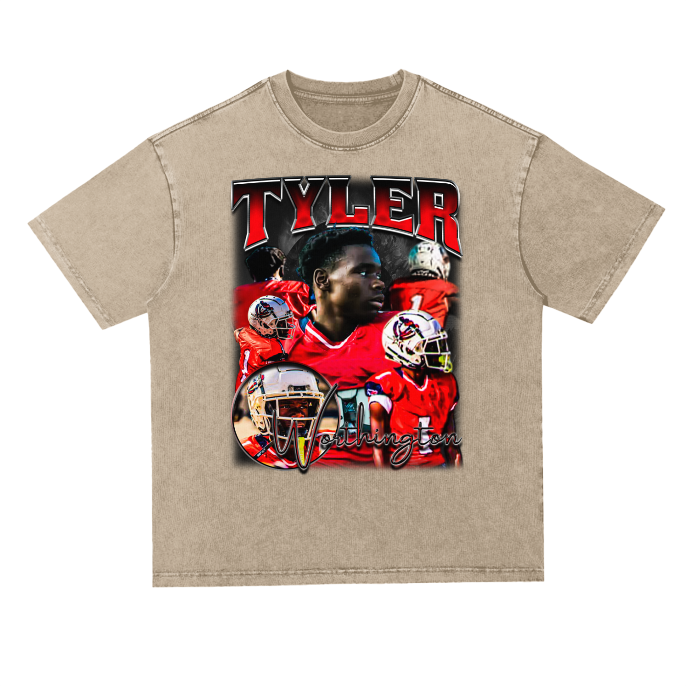 Tyler Worthington Oversized Acid wash T-shirt