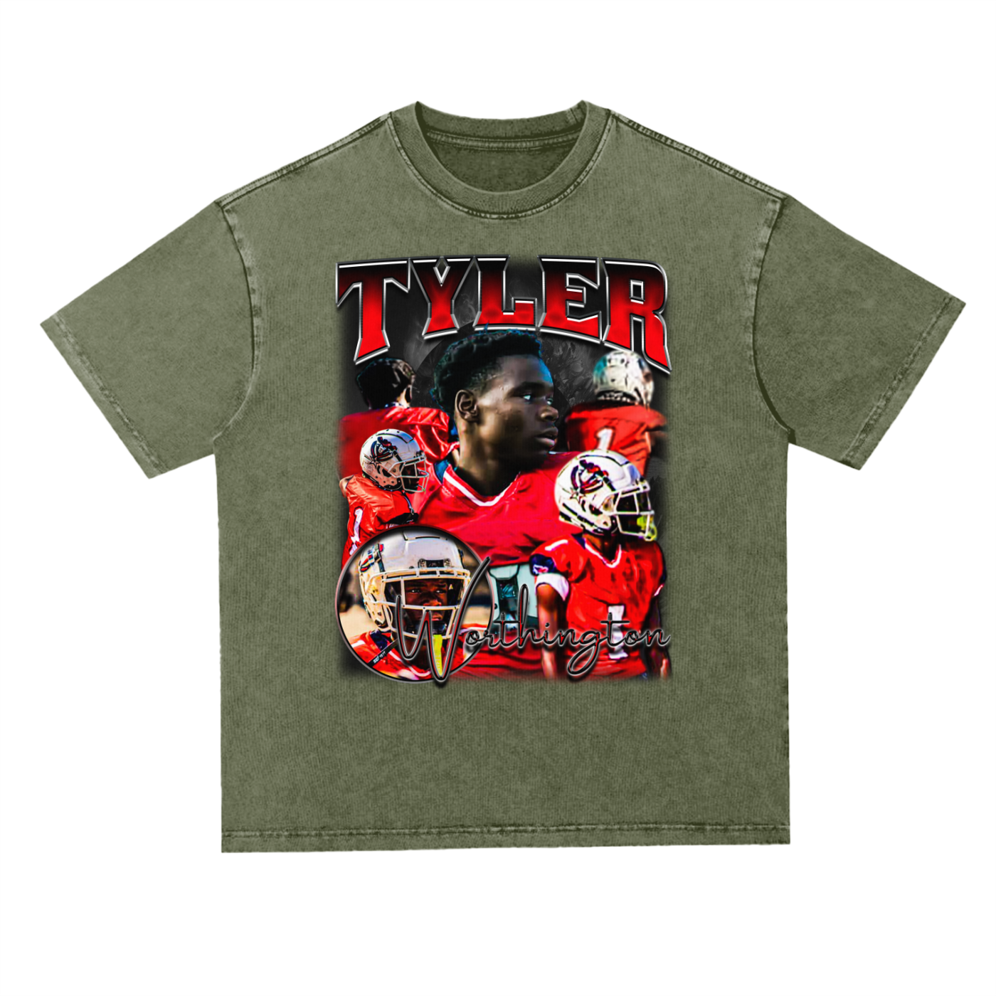 Tyler Worthington Oversized Acid wash T-shirt