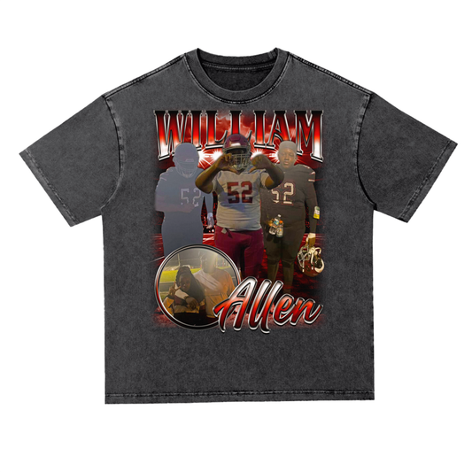 William Allen Oversized Acid wash T-shirt