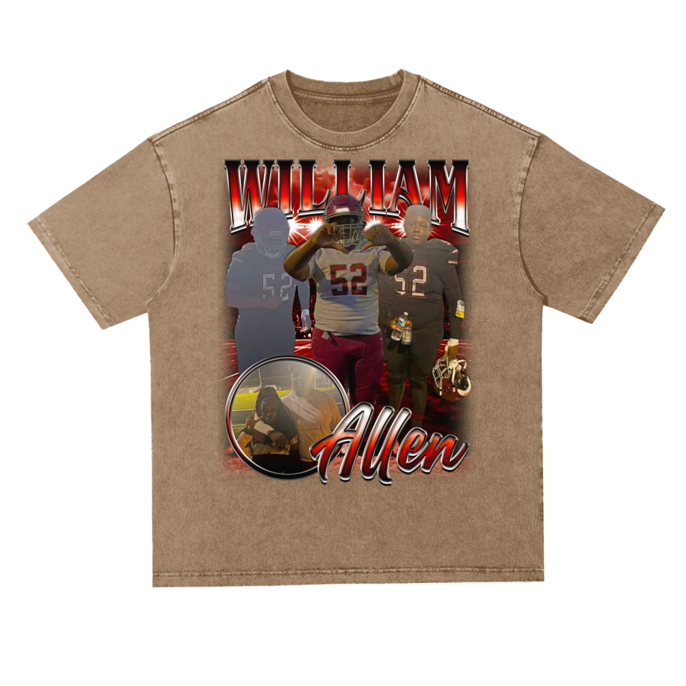 William Allen Oversized Acid wash T-shirt