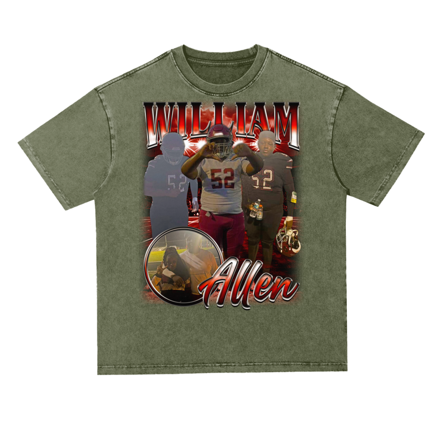 William Allen Oversized Acid wash T-shirt