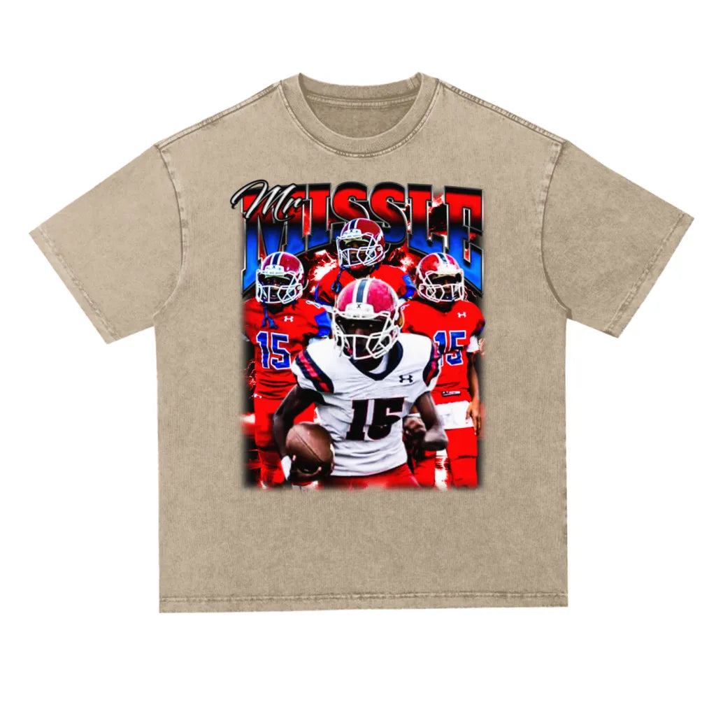 Mr Missle Oversized Acid wash T-shirt