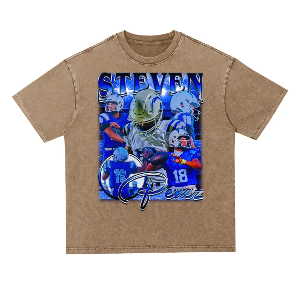 Steven Perez Oversized Acid wash T-shirt