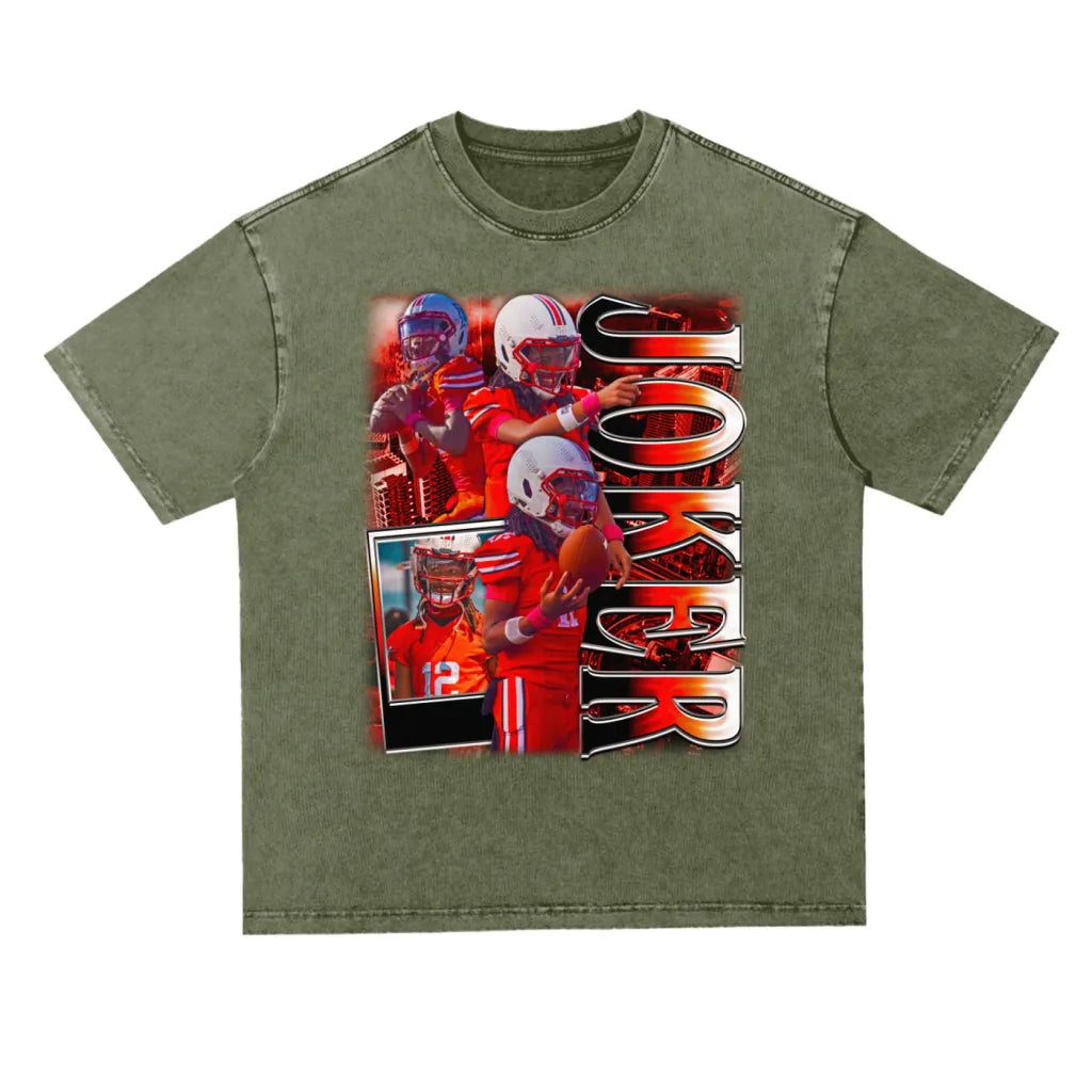 Joker Oversized Acid wash T-shirt