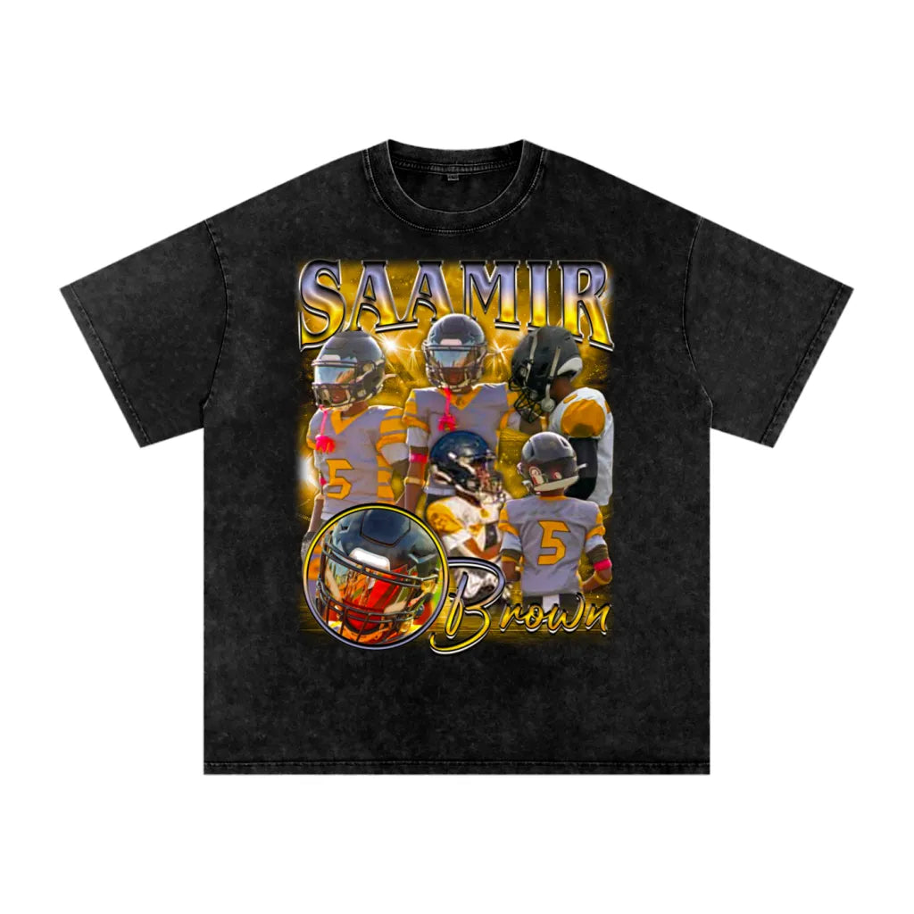 Saamir Brown Heavyweight Oversized T-shirt