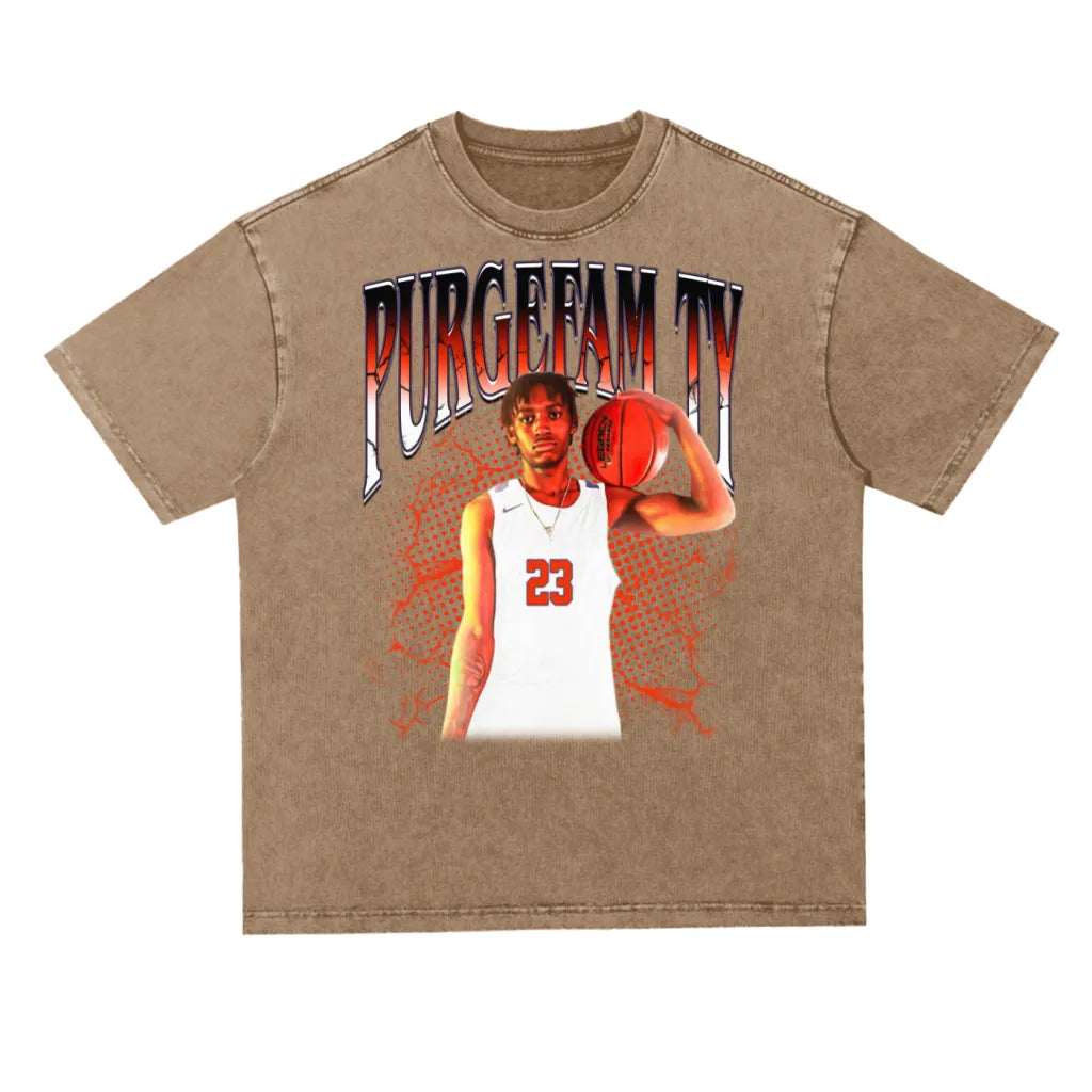 Tyleek Turner Oversized Acid Wash Tee