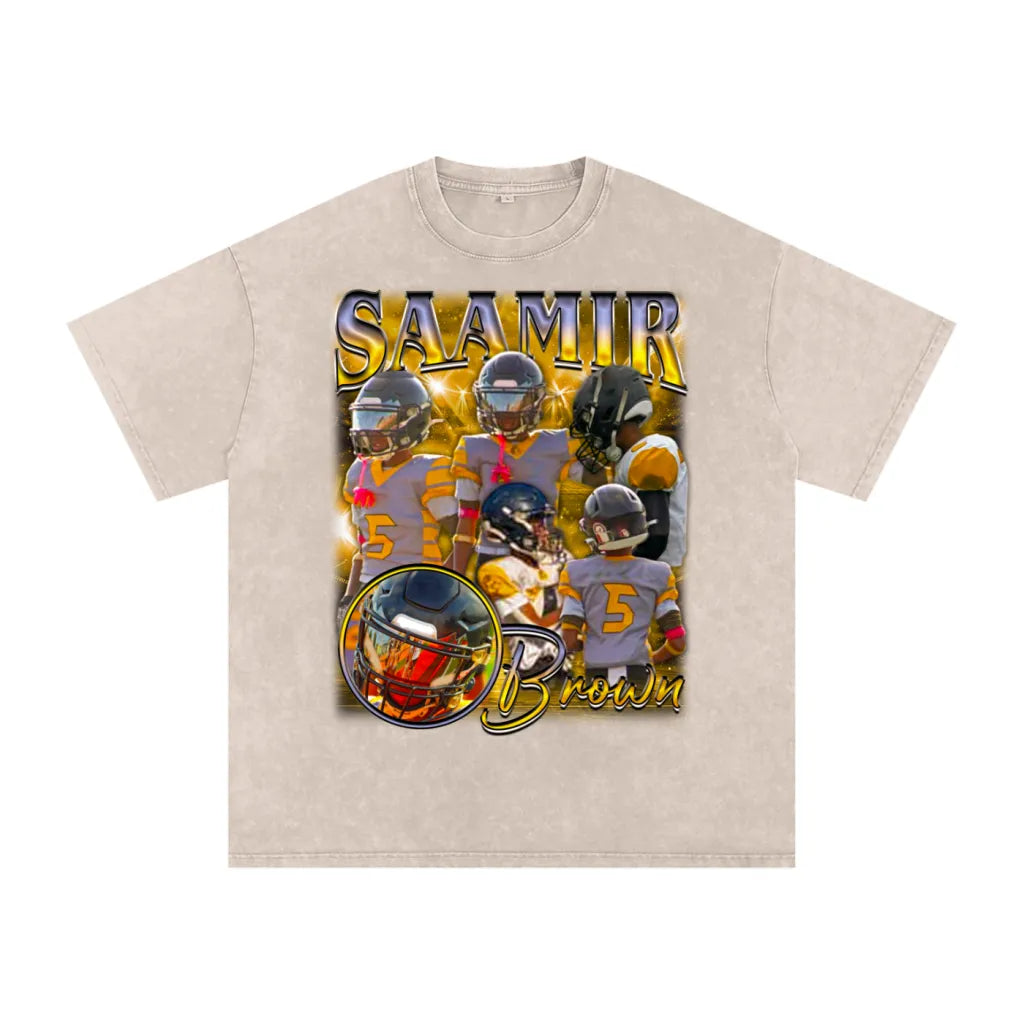 Saamir Brown Heavyweight Oversized T-shirt