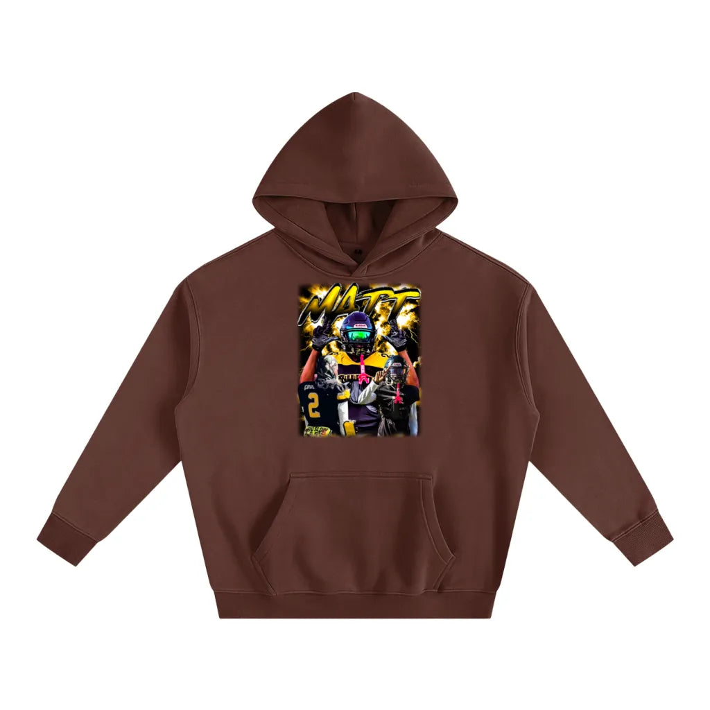 Matt Oversize Fleeced Hoodie