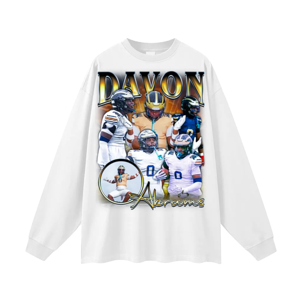 Davon Abrams Oversized Long Sleeve Tee