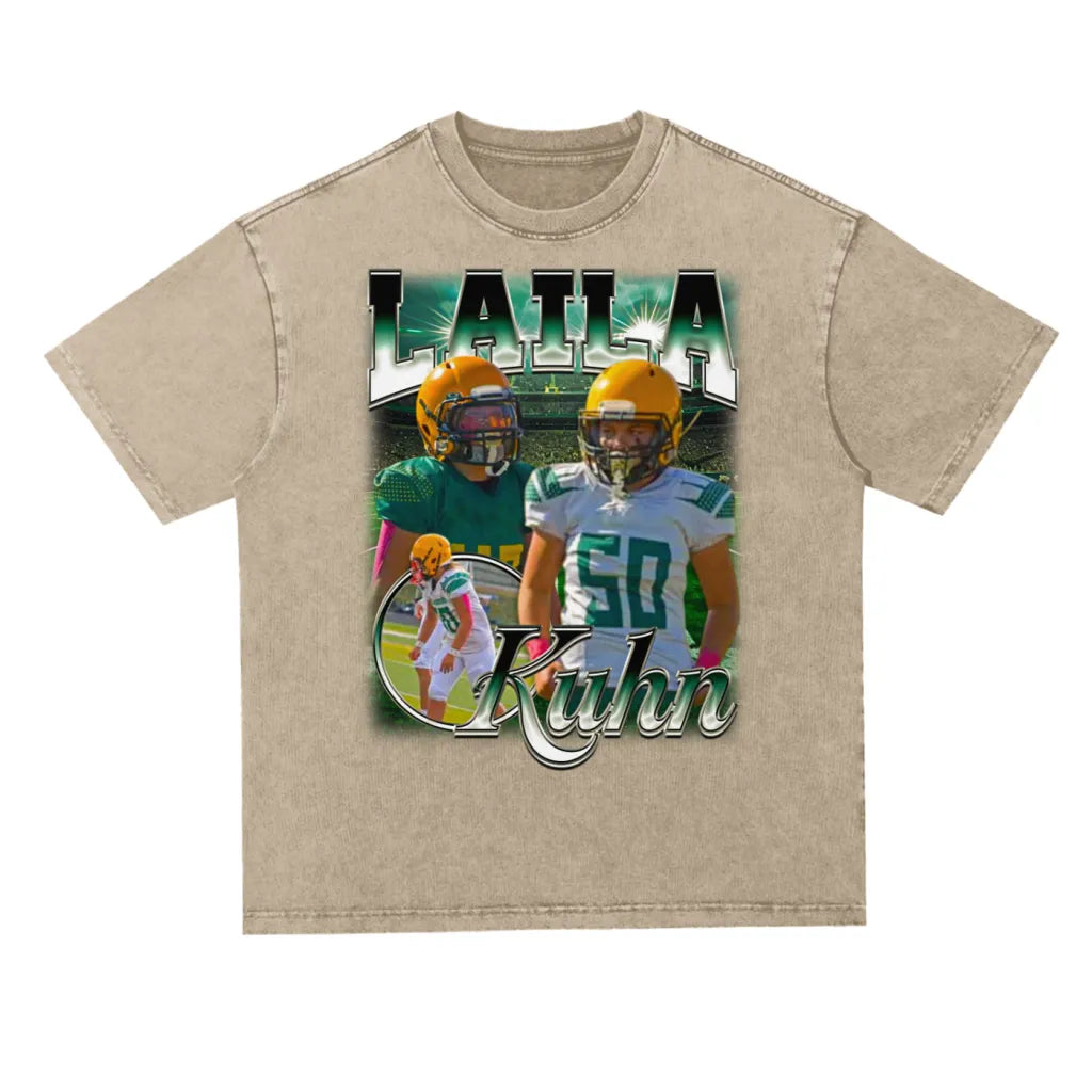 Laila Kuhn Oversized Acid wash T-shirt