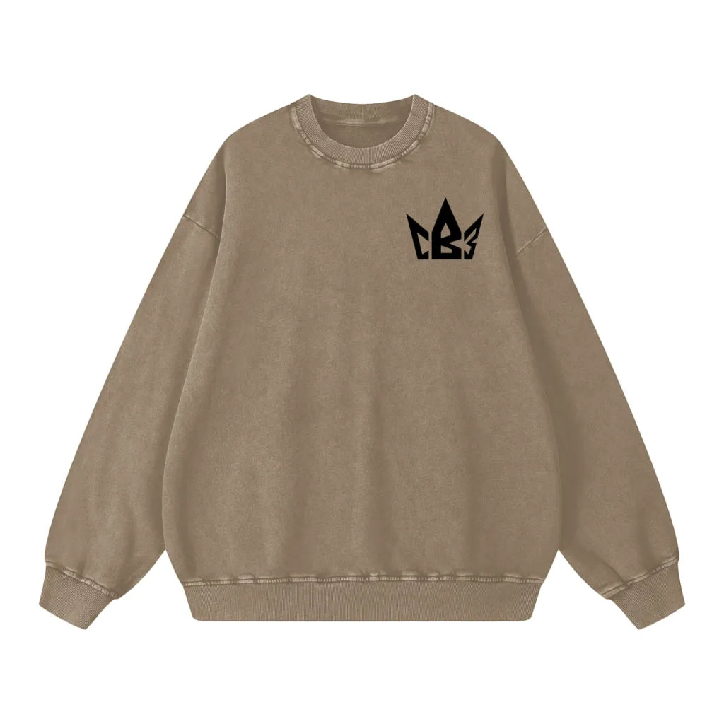Charles Brooks III Acid Wash Crewneck Sweatshirt