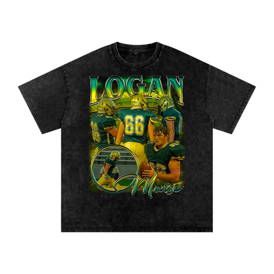 Logan Maise Oversized Acid wash T-shirt