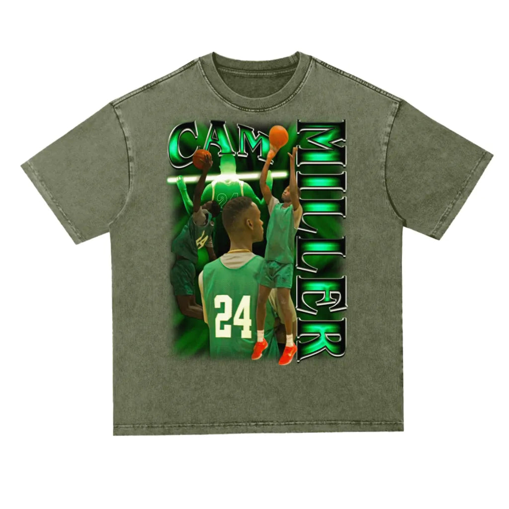 Cam Miller Oversized Acid wash T-shirt-