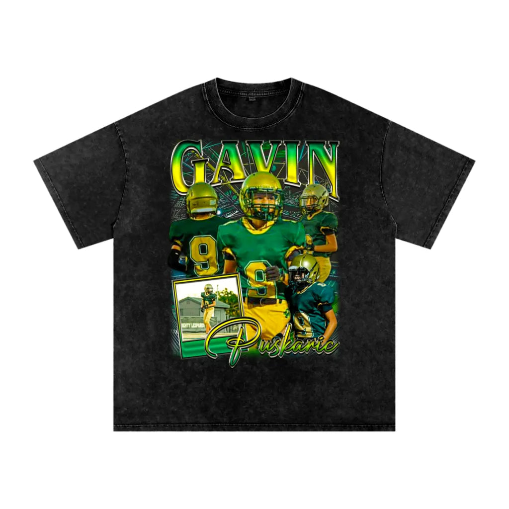 Gavin Puskaric Oversized Acid wash T-shirt