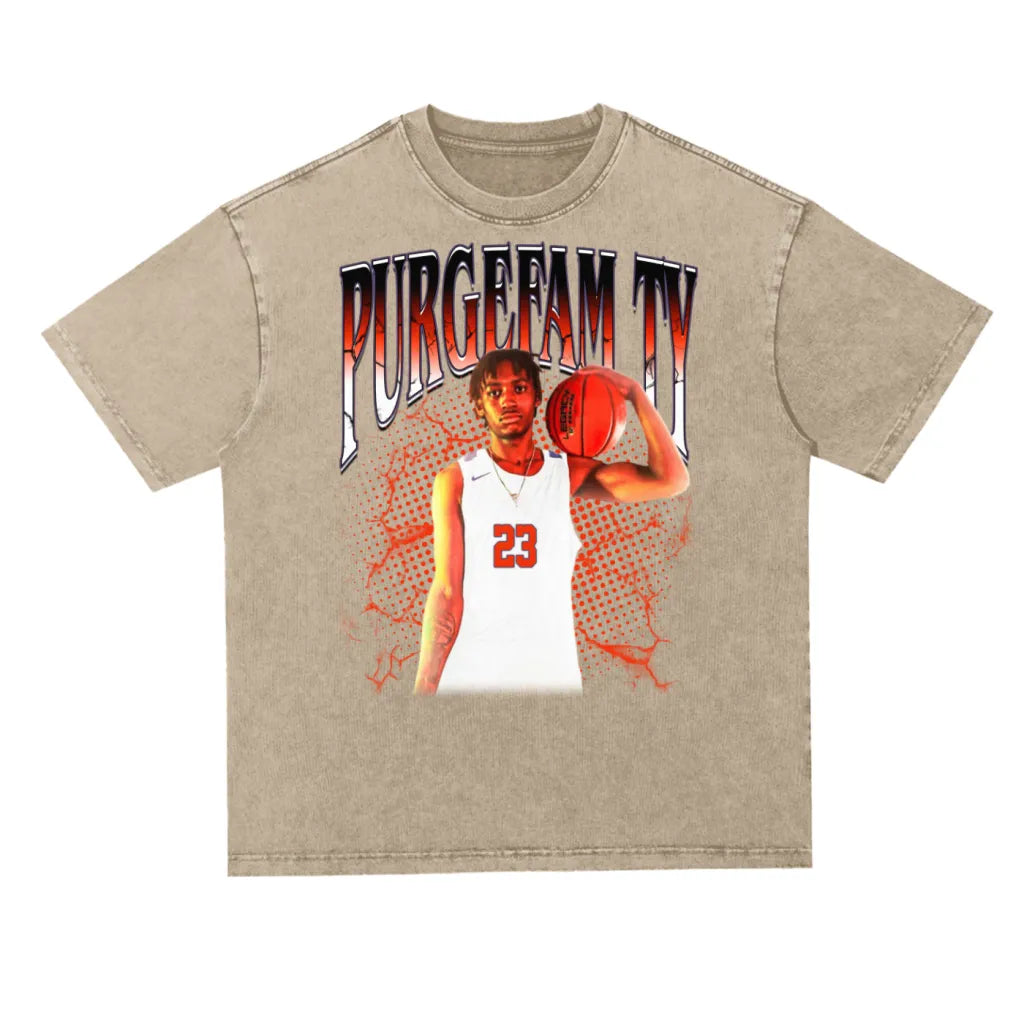 Tyleek Turner Oversized Acid Wash Tee