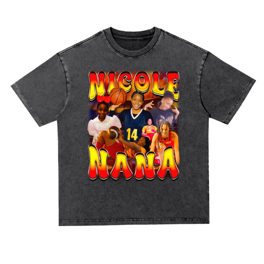 Nicole Oversized Acid wash T-shirt