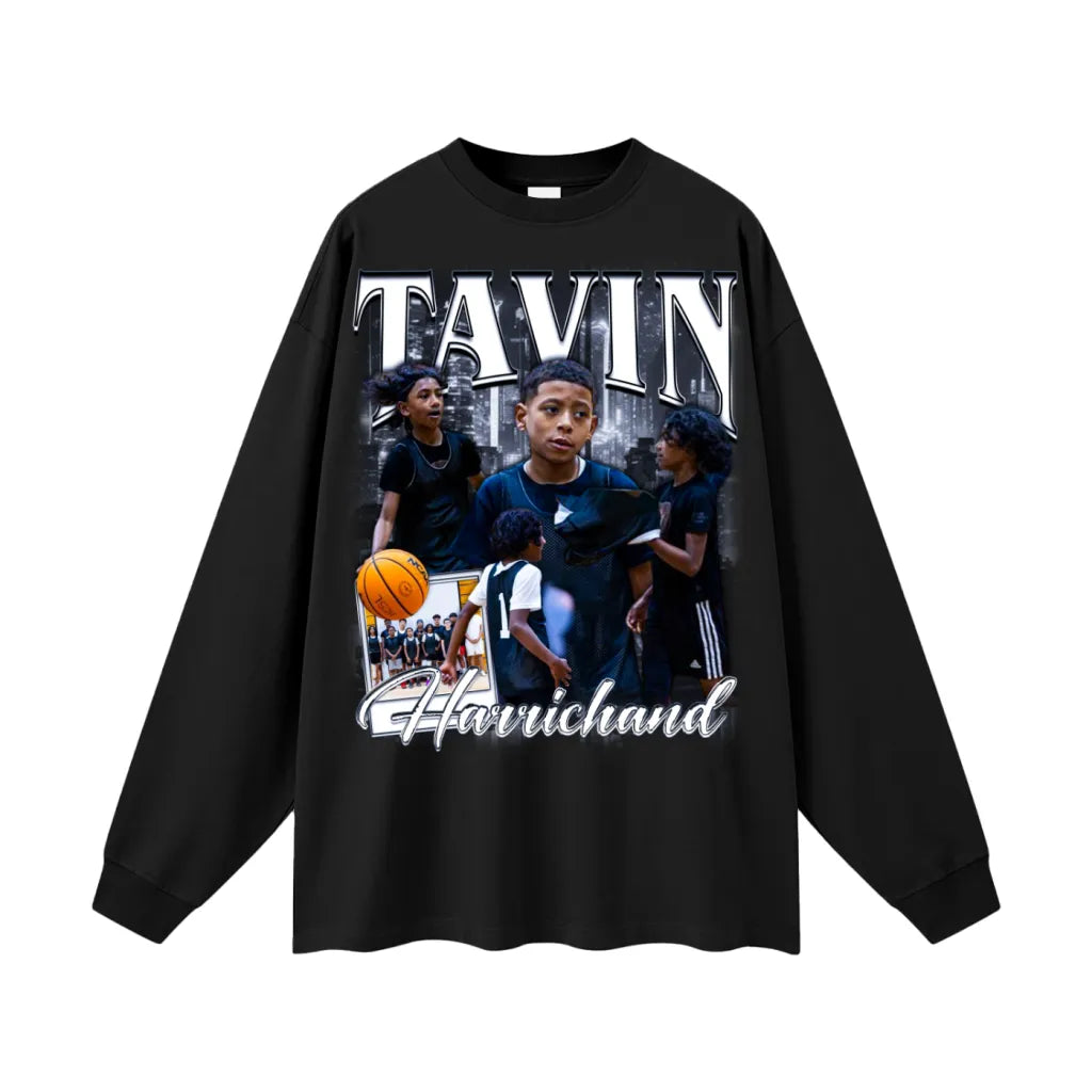 Tavin Harrichand  Oversized Long Sleeve Tee