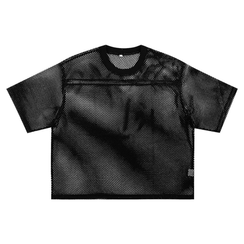 Stiles Mitchell See-Through Boxy Net Tee