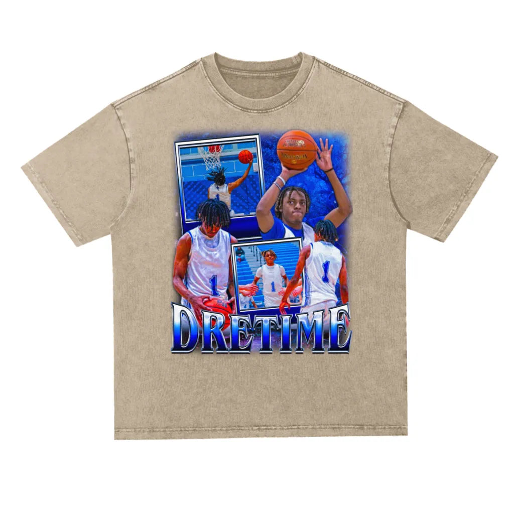 DreTime Oversized Acid wash T-shirt