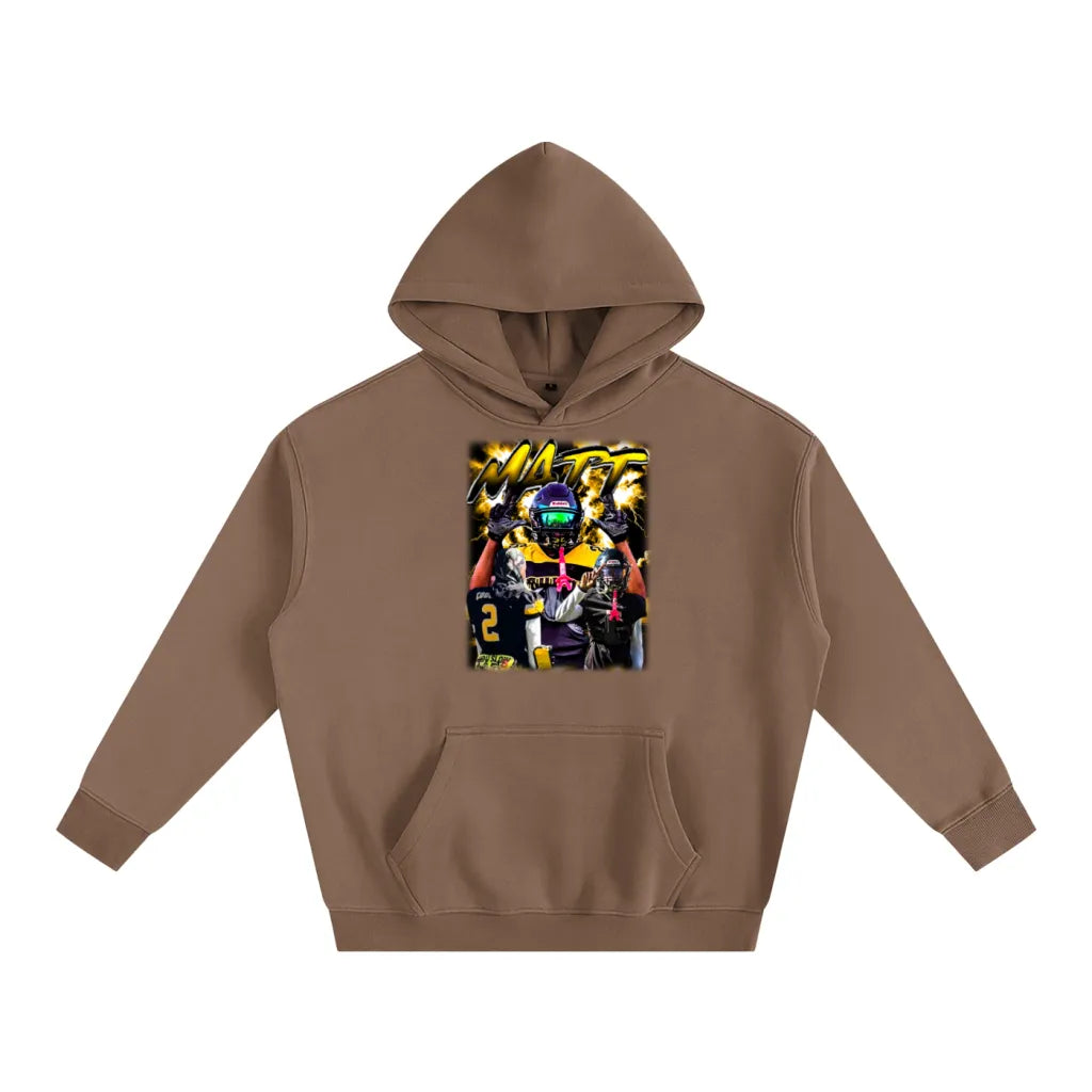 Matt Oversize Fleeced Hoodie