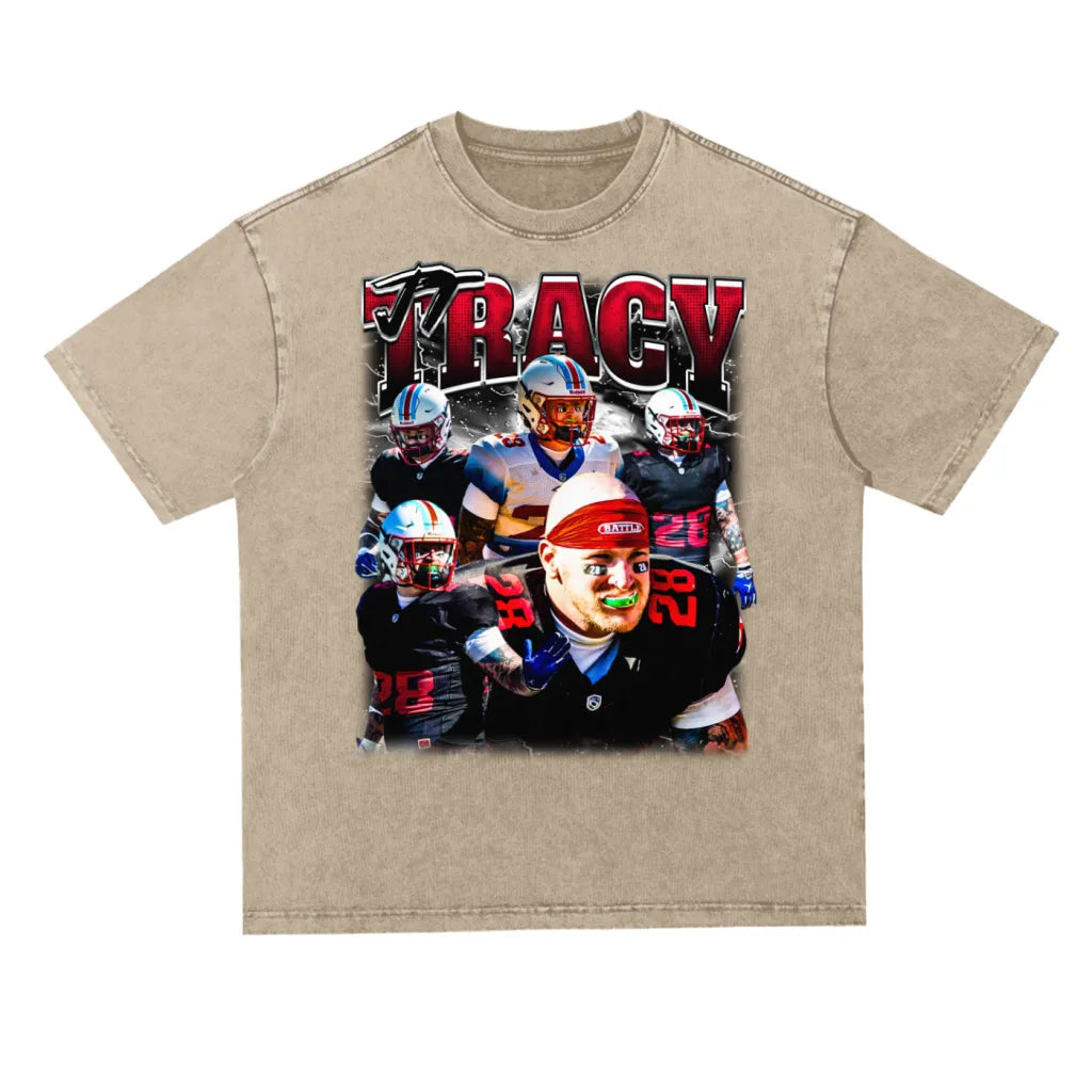 Jt Tracy Oversized Acid wash T-shirt