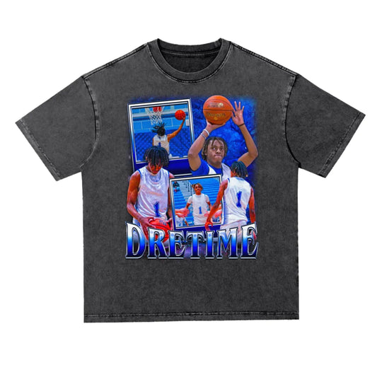 DreTime Oversized Acid wash T-shirt