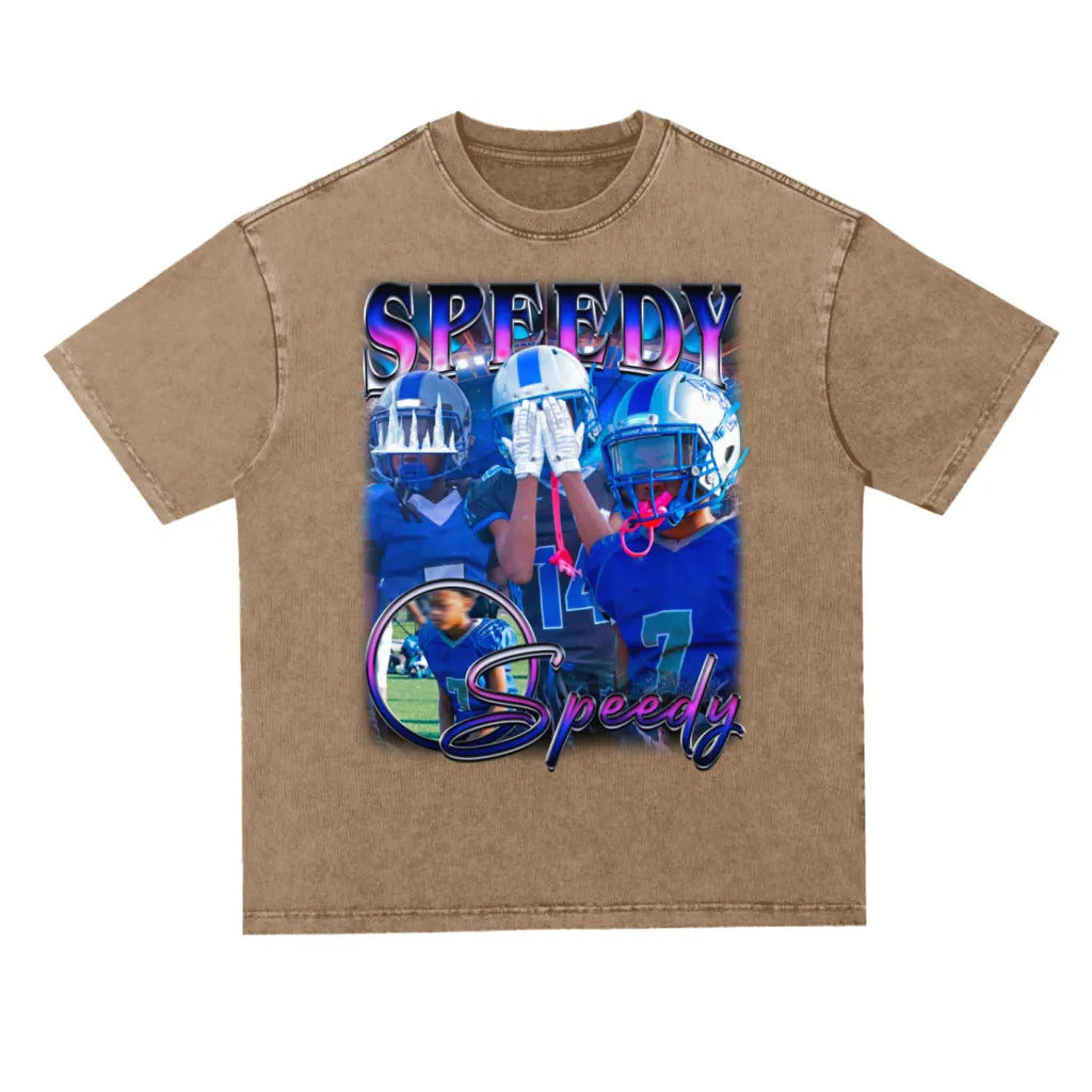 Speedy Oversized Acid wash T-shirt
