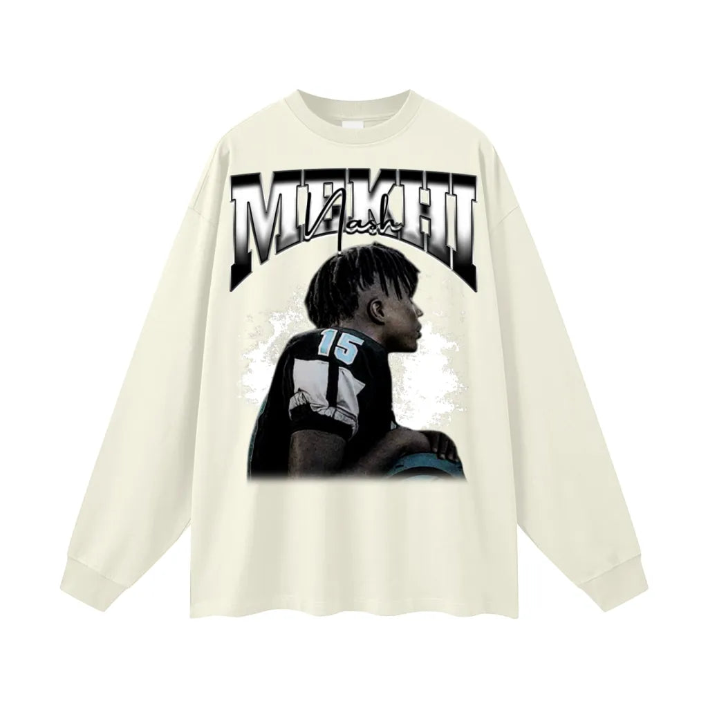 Mekhi Nash Oversized Long Sleeve Tee