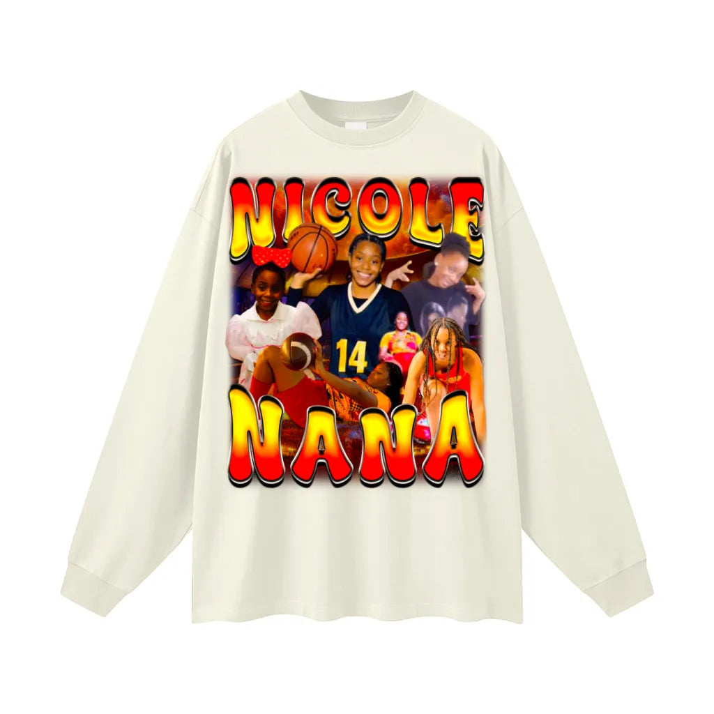 Nicole Oversized Long Sleeve Tee